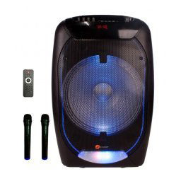 Boxa activa portabila N-Gear The Flash 1510, 500 W, difuzor 38cm, USB, MP3, Bluetooth, 2 microfoane wireless