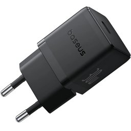 INCARCATOR retea Baseus Palm, Quick Charge 30W, 1 x USB Type-C 5V/3.0A, include cablu USB Type-C la USB Type-C, 1m, Negru "P10111605113-01