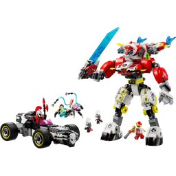 Jucarie LEGO DREAMZZZ, Robotul tigru al lui Cooper si masina hot rod a lui Zero