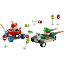 Jucarie LEGO SUPER MARIO, Mario Kart™ – Baby Mario si Baby Luigi