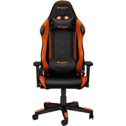 Scaun Gaming Canyon Deimos CND-SGCH4, Negru-Portocaliu