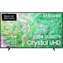 Televizor Smart Samsung 55DU8079, LED TV, 55 inch, 138 cm, UltraHD 4K, WLAN, Bluetooth, HDR10+, Negru