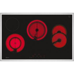 Plita electrica Neff T18SDH9L0 N 70, Incorporat, 80 cm, Ceramica, 4 zone, Negru