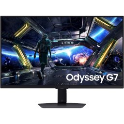Monitor Gaming IPS LED SAMSUNG Odyssey LS27DG702EUXEN, 27 inch, UltraHD/4K, HDMI, DisplayPort, Boxe, Pivot, 144 Hz, 1 ms, Negru
