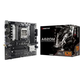 Placa de baza Biostar A620MP-E PRO, mATX, Memorie suportata 128 GB DDR5, Socket AM5, PCIe 4.0