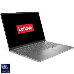 Laptop Lenovo IdeaPad Pro 5 16IAH10, Display 16" 2.8K 2880x1800 OLED, Procesor Intel® Core™ Ultra 7 255H, Memorie RAM 16 GB LPDDR5x, Capacitate de stocare 1TB SSD M.2, Placa video dedicata nVidia GeForce RTX 5050 8 GB GDDR7, Free DOS, Gri (INT Keyboard