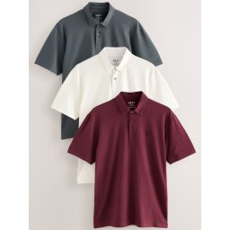 Next Tricou gri / roşu închis / alb