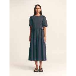 St MRLO Rochie 'Sitia' bleumarin / maro deschis