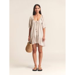 St MRLO Rochie 'Sora' bej / negru / alb