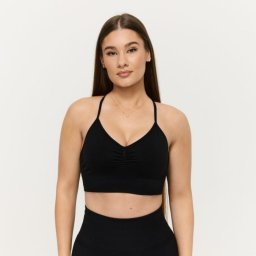 GymBeam Sculpt Seamless Sports Bra Black S
