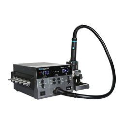 Pistol de lipit cu aer cald SUGON 8630 Pro, 1300W, Temperatura reglabila 100-550°C, 4 duze, Negru