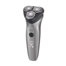 Aparat de ras Adler AD2945, 3 capete, IPX7, trimmer, 60 min, LED, 600mAh
