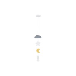 Lustră pentru copii pe cablu TRIO 1xE27/20W/230V gri/alb/galben