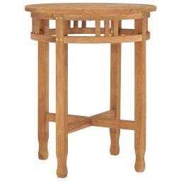 Masa de bistro, Ø60x75,5 cm, lemn masiv de tec GartenMobel Dekor