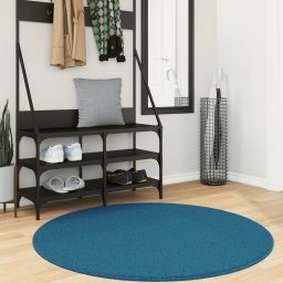 Covor „OVIEDO”, fire scurte, turcoaz, Ø 120 cm GartenMobel Dekor