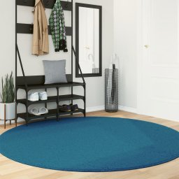 Covor „OVIEDO”, fire scurte, turcoaz, Ø 200 cm GartenMobel Dekor