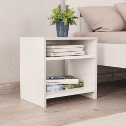 Noptiera, alb, 40x30x40 cm, lemn prelucrat GartenMobel Dekor