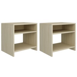 Noptiere, 2 buc., stejar sonoma, 40x30x40 cm, lemn prelucrat GartenMobel Dekor