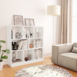 Biblioteca, alb, 97,5x29,5x100 cm, lemn prelucrat GartenMobel Dekor