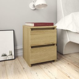 Noptiere, 2 buc., stejar sonoma, 30x30x40 cm, lemn prelucrat GartenMobel Dekor
