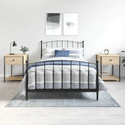 Noptiere, 2 buc., stejar sonoma, 44x45x58 cm, lemn prelucrat GartenMobel Dekor