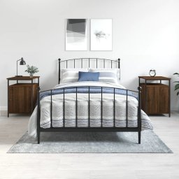 Noptiere, 2 buc., stejar maro, 40x42x60 cm, lemn prelucrat GartenMobel Dekor