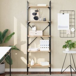 Biblioteca cu 5 niveluri, stejar sonoma, 56x31,5x174 cm, lemn GartenMobel Dekor