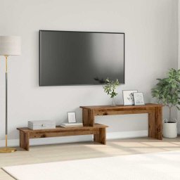 Cabinet TV cu raft Lemn vechi 180 x 30 x 43 cm Lemn compozit GartenMobel Dekor