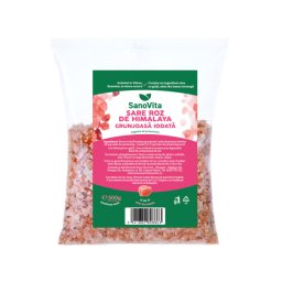 Sare Roz de Himalaya Grunjoasa Iodata 500g SANOVITA