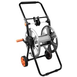 Carucior pentru furtun gradina, cu ghidaj, metalic, 1/2""-60 m, 3/4""-20 m, NEO