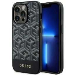 Husa Guess GUHMP14XHGCFSEK iPhone 14 Pro Max 6.7" black/black hardcase GCube Stripes MagSafe