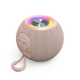 Boxa portabila Ball Shape 3,0, Bluetooth 5.3, TWS, AUX, Roz