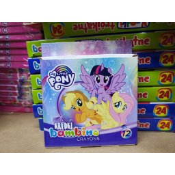 Creioane Colorate Cerate, Bambino, 12 Culori/Set, din Lut Caolin, My Little Pony