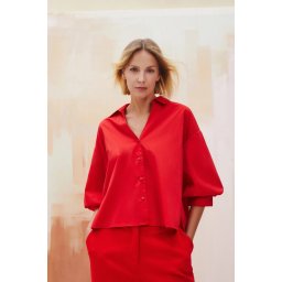 Marisse Women's Shirt L-Ko-4614 Red