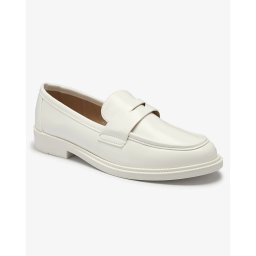 Resti White women's moccasins made of eco leather Zibom- Footwear