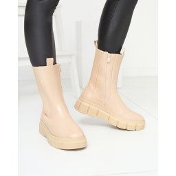 Resti Women's platform boots in beige Couell- Footwear