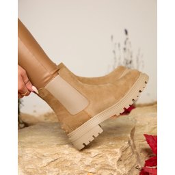 Resti Women's insulated boots in camel Comfy Walk