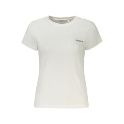 Tricou alb cu mânecă scurtă pentru femei