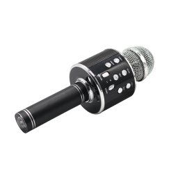 Microfon karaoke cu difuzor MIC12-BK Black