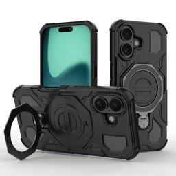 Husa Husa pentru iPhone 16 - Techsuit Carbon Shield PRO - Black