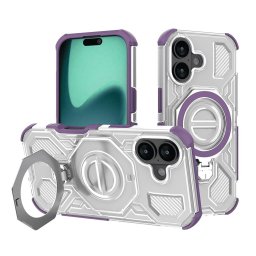 Husa Husa pentru iPhone 17 - Techsuit Carbon Shield PRO - Purple Transparent