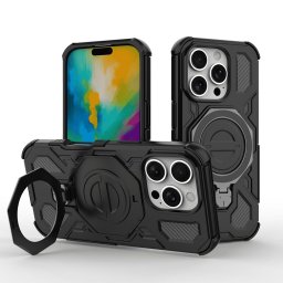 Husa Husa pentru iPhone 17 Pro - Techsuit Carbon Shield PRO - Black