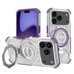 Husa Husa pentru iPhone 17 Pro - Techsuit Carbon Shield PRO - Purple Transparent