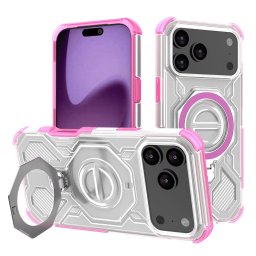 Husa Husa pentru iPhone 17 Pro Max - Techsuit Carbon Shield PRO - Pink Transparent