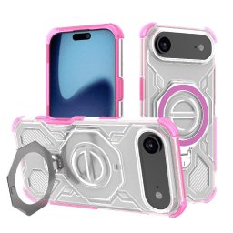 Husa Husa pentru iPhone 17 Air - Techsuit Carbon Shield PRO - Pink Transparent