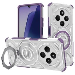Husa Husa pentru Xiaomi Redmi 14C / Poco C75 - Techsuit Carbon Shield PRO - Purple Transparent