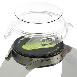 Husa pentru Samsung Galaxy Watch8 44mm + Folie - Ringke Slim - Alpine Clear
