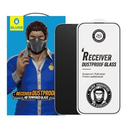 Folie pentru iPhone 15 / iPhone 16 - Anti-Dust HD Glass - Black