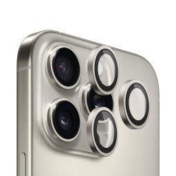 Folie pentru iPhone 16 Pro / iPhone 16 Pro Max - 99 Anti-Reflective Lens Glass - Natural Titanium