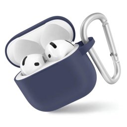 Husa pentru AirPods 1 - Blueo Liquid Silicone - Navy Blue
